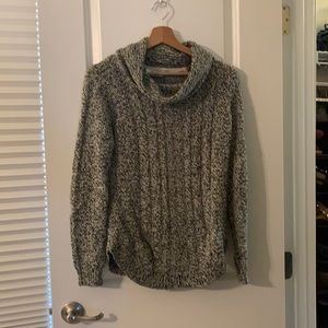 RD style cowl neck sweater in gray